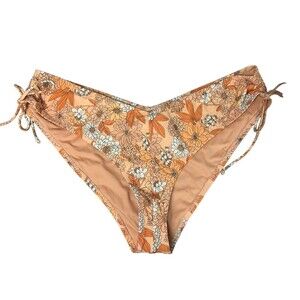 New! J Crew Hipster Curved Waist Cheeky Bikini Bottom Women's XXL Zinnia Floral